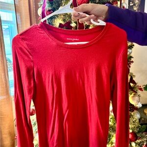Banana Republic Rich Red Timeless Tee